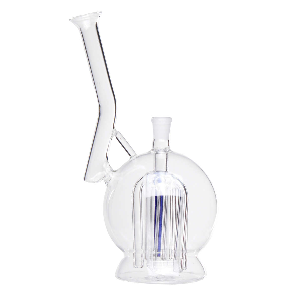 7 Inch Clear Glass Bong Pipe Bottle Water Cup Glassware Crafts Accessories