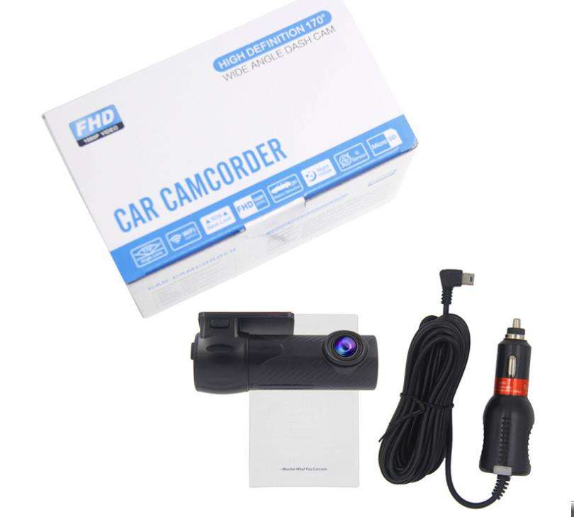 Mini 1080P FHD Carbon Grain Car WiFi DVR Dash Cam Rear Camera Video Loop Recording APP