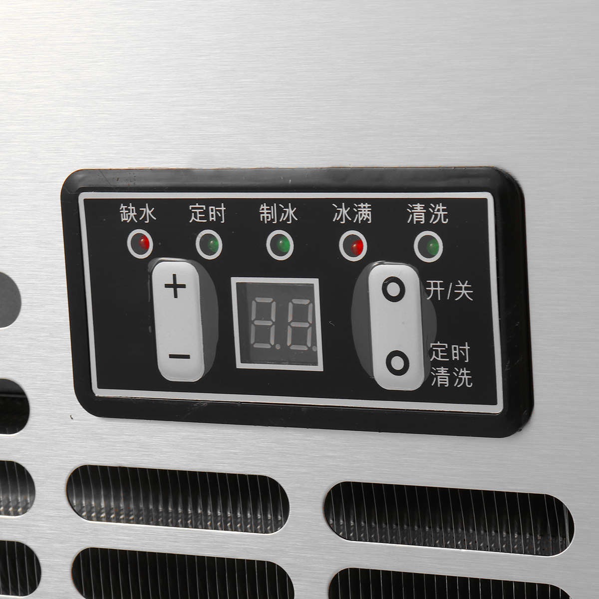 55kg/24hr Stainless Steel Commercial Ice Maker Ice Machine Icemaker Ice Making Tools Equipment