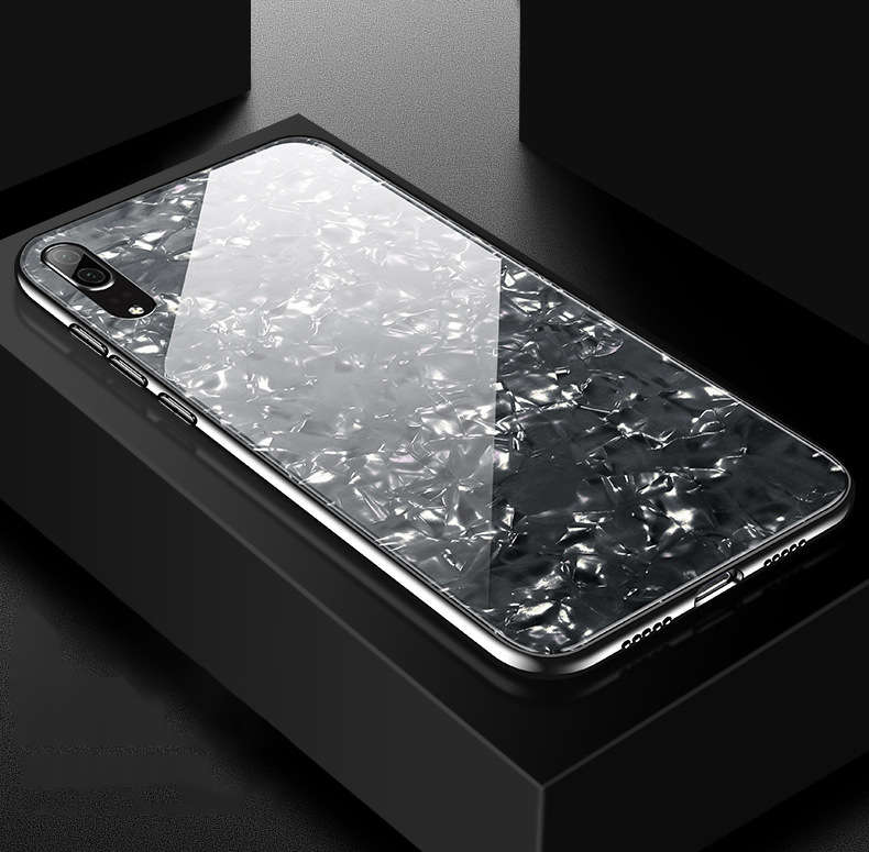 Bakeey Shell Glossy Tempered Glass Soft Edge Protective Case for Huawei P20/ Huawei nova 3e/ P20