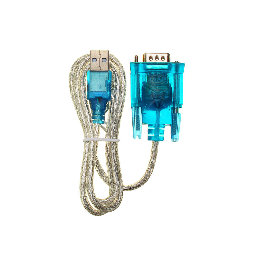 Translucent USB To RS232 Serial 9 Pin Converter Cable Adapter