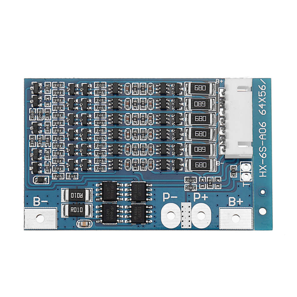 6S 22.2V Li-ion 18650 Lithium Battery BMS Charger Protection Board With Balance Integrated Circuits