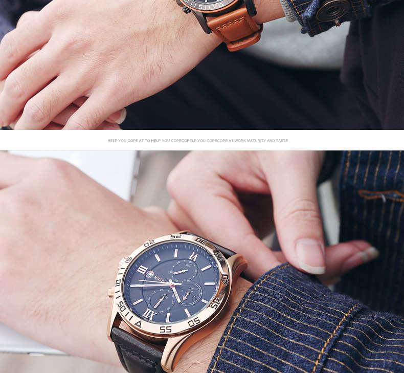 OCHSTIN GQ068A Multi-function Chronograph Men Wrist Watch Business Style Quartz Watches - 0.09kg