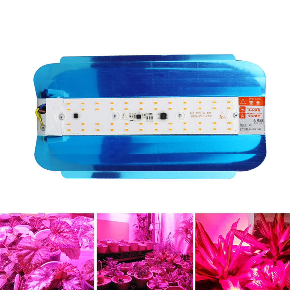 50W 100W Full Spectrum Waterproof IP65 LED Plant Flower Grow Light AC220V