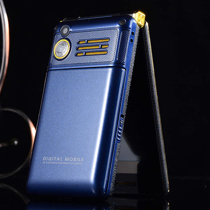 BLT610 2.6'' 2800mAh Touch Screen Dual Screen Dual SIM FM Flashlight Long Standby Flip Feature Phon