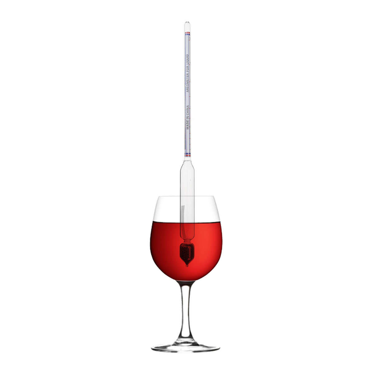 0-100 Hydrometer Home Alcohol Meter For Whiskey Vodka Wine Spirits Density Tester