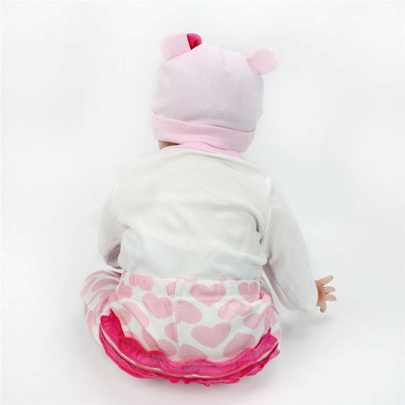 NPK DOLL 55cm Soft Silicone Doll Reborn Baby 22 Toy For Girls Newborn Girl Baby Birthday Gift"