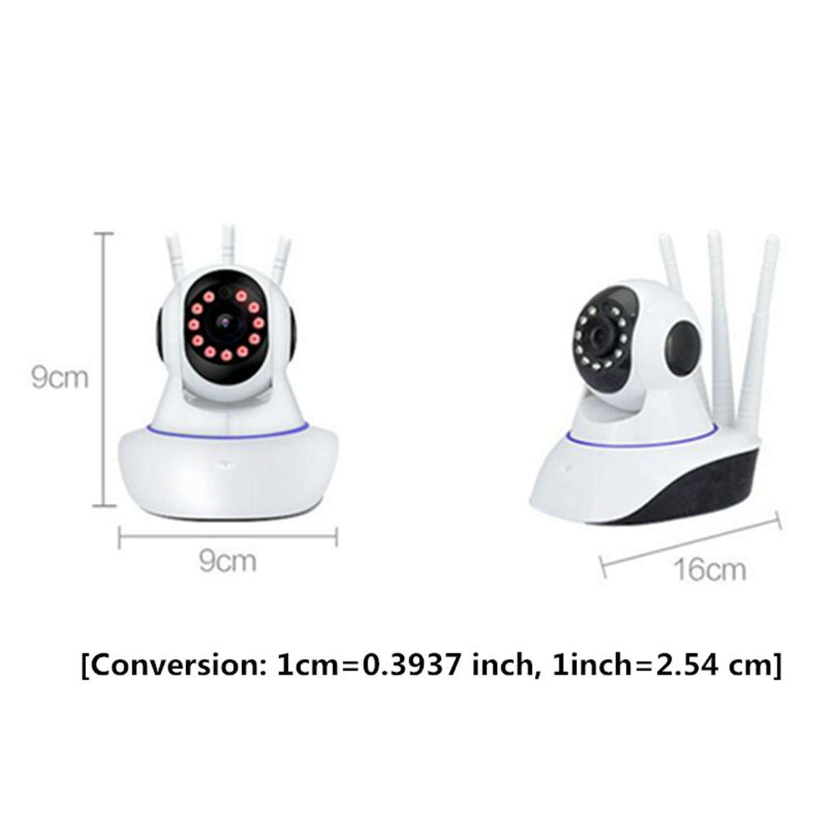 1080P 360 Panoramic Wireless Wifi Security IP Camera Monitor Night Vision CCTV - 0.35kg