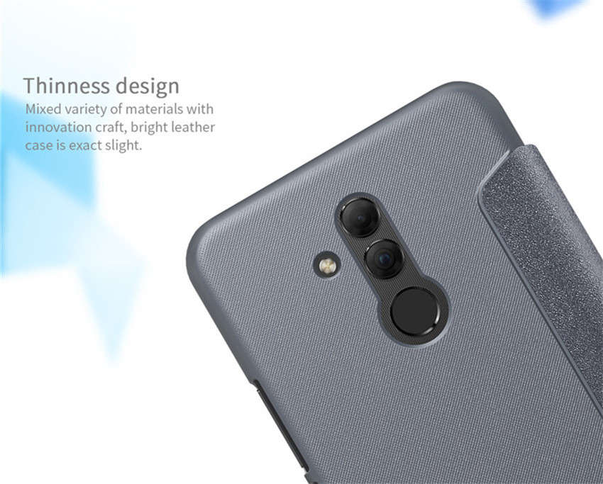 NILLKIN Flip Shockproof PU Leather Full Body Cover Protective Case for Huawei Mate 20 Lite - 0.08kg