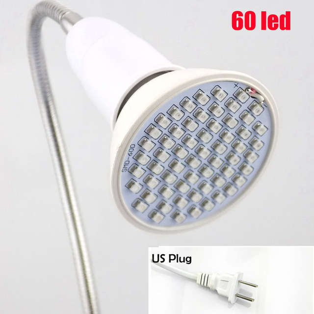 Grow Light 200 LED Plant Grow Light Bulb 360 Desk Clip Flexible Growth Lamp for Greenhouse Flower