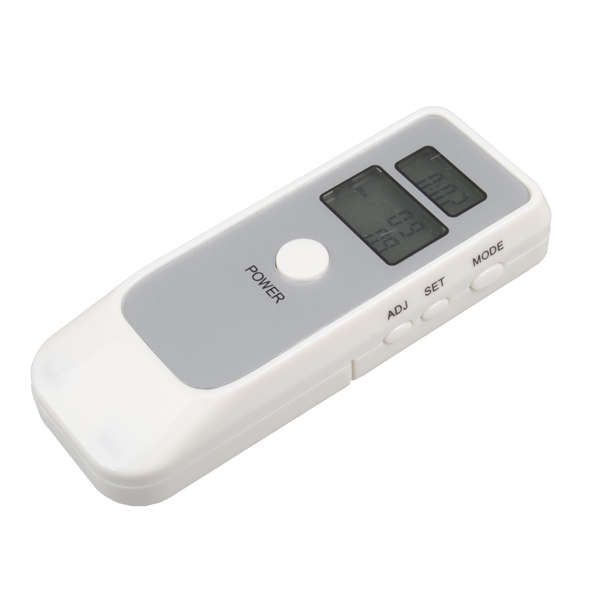 Dual Digital Alcohol Breath Tester Breathalyzer with LCD Clock