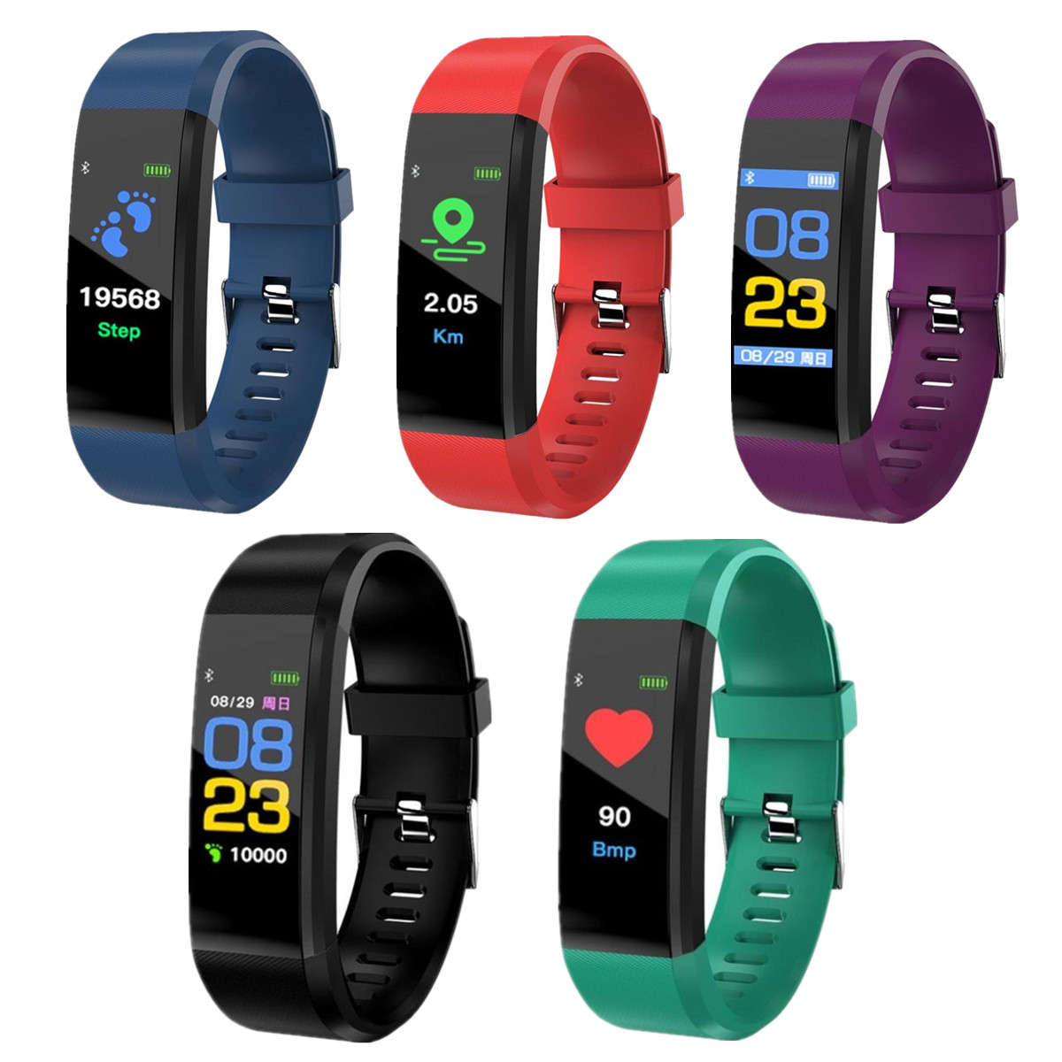 Smart Watch IP67 Waterproof Blood Pressure Monitor Smart Bracelet