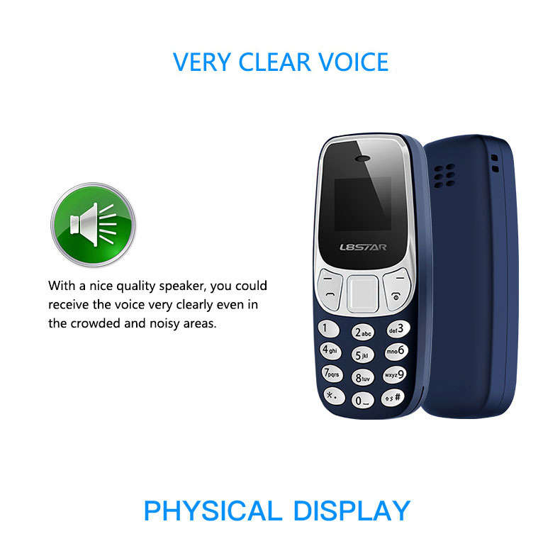 L8Star BM10  0.66'' OLED 350mAh Wireless Bluetooth Dialer Dual SIM Dual Standby Mini Card Phone -