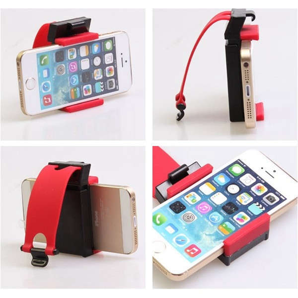 Universal Car Steel Ring Wheel Phone GPS Holder Bike Handlebar Clip Mount Bracket