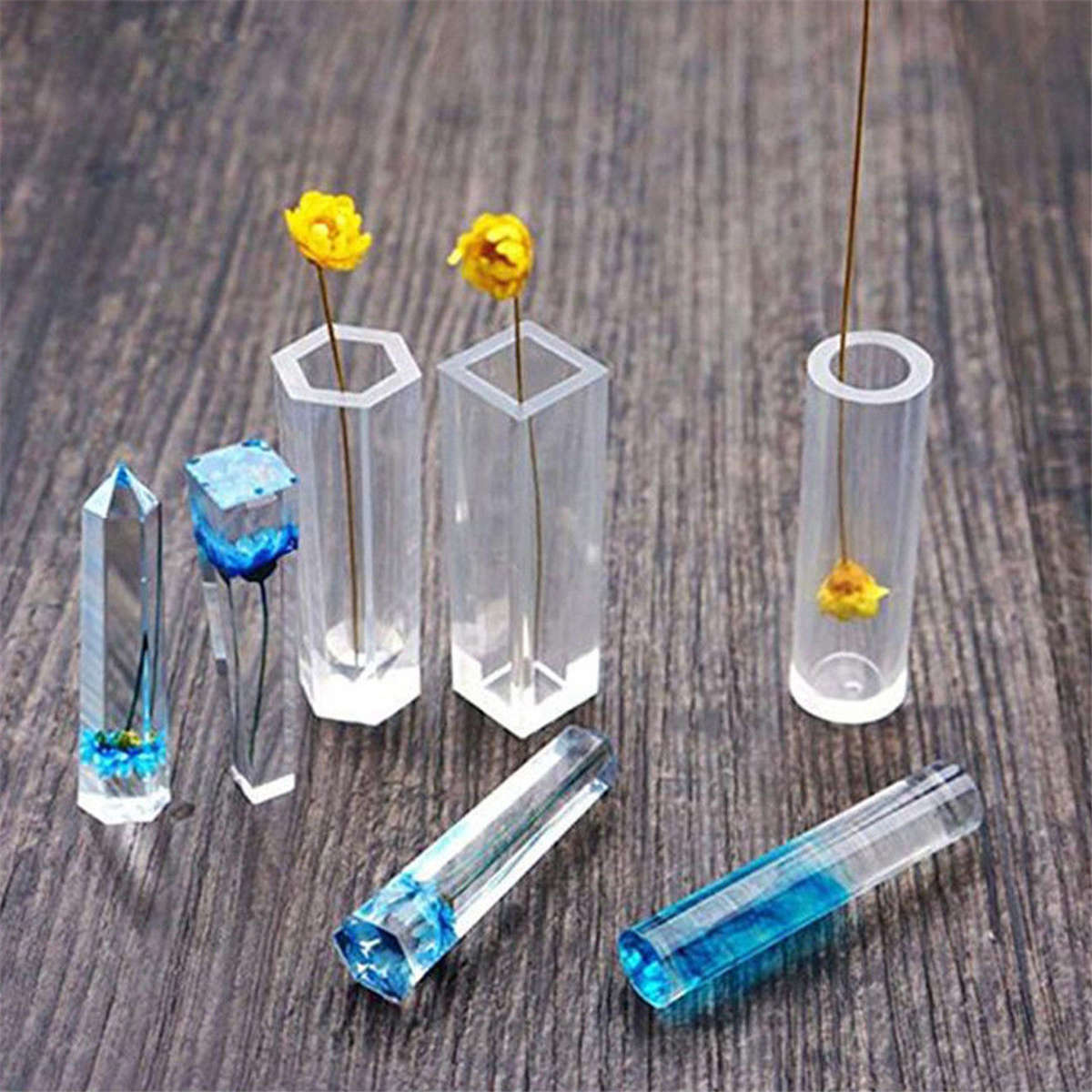 213pcs Resin Casting Mold Kit Silicone For Necklace DIY Jewelry Pendant Craft Making