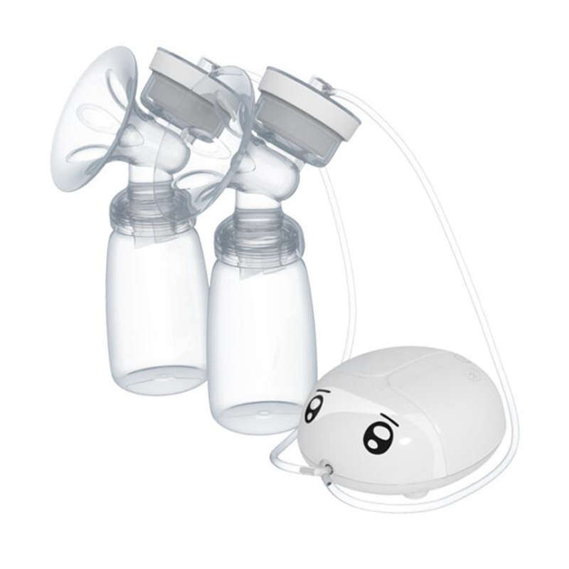 Real Bubee Double USB Electric Breast Pump with Milk Bottle Automatic Massage PP BPA Free Powerful B