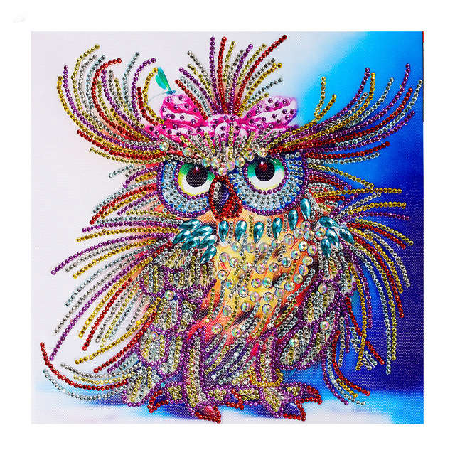 New 5D DIY Owl Pictures Diamond Paintings Beautiful Diamond Painting Cross Stitch Animals Decor