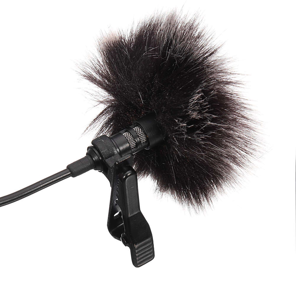 Arimic Lavalier Lapel Clip-on Omnidirectional Condenser Microphone for DSLR Camera Smartphone