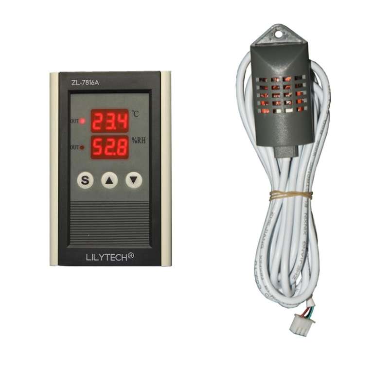 ZL-7816A 12V Thermometer and Hygrometer Temperature & Humidity Meter Thermos