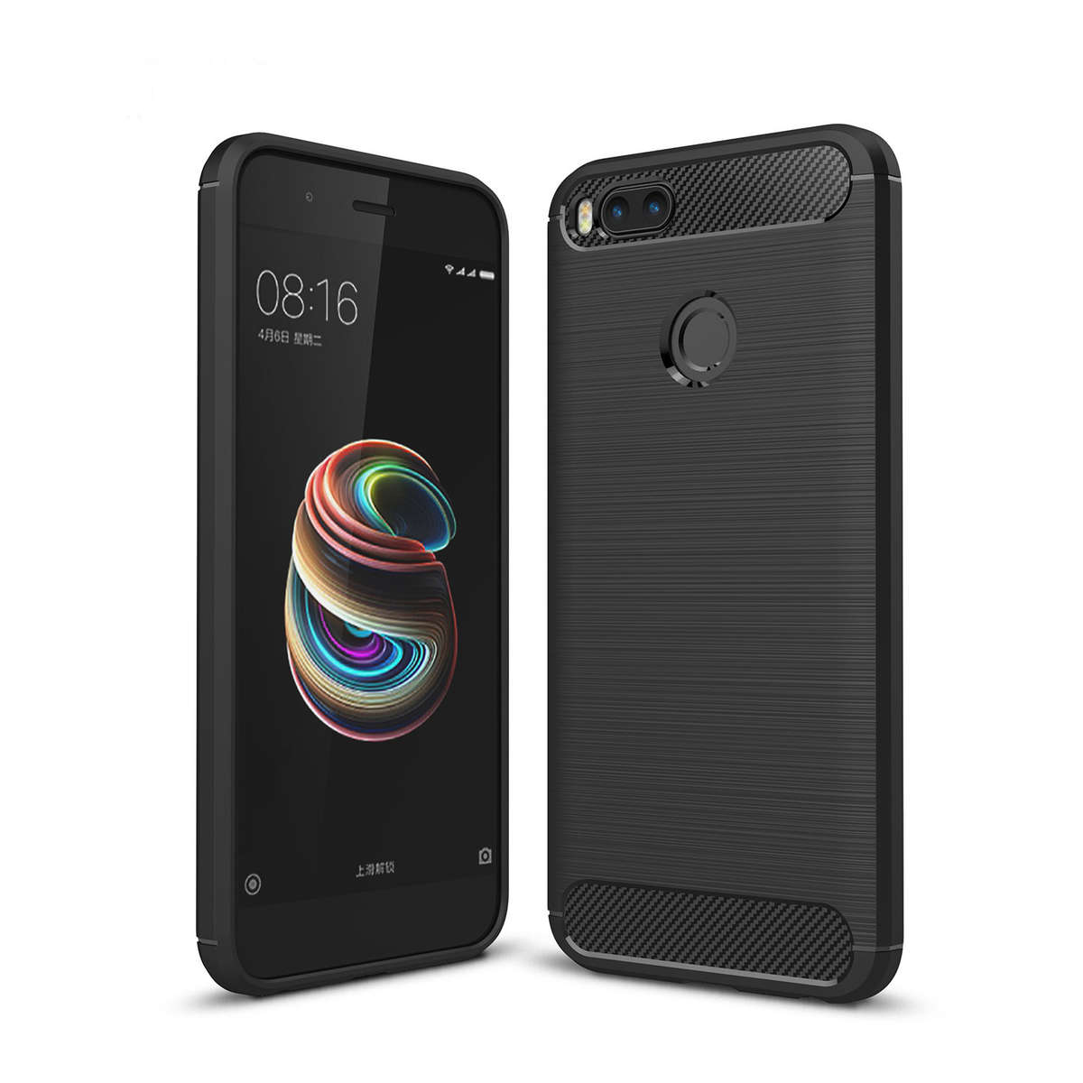 Bakeey Simple Drop-resistance Soft TPU&Silicone Back Case For Xiaomi Mi 5X Mi5X/ X... (COLOR: BLACK)
