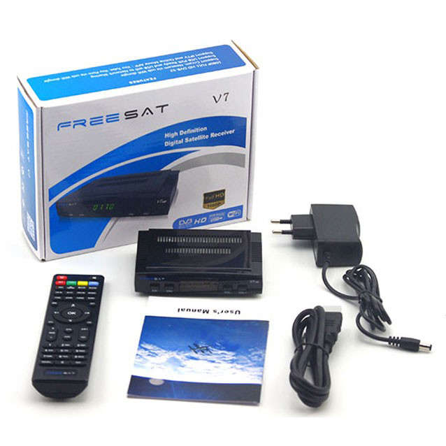 Freesat V7 HD DVB-S2 Satellite TV Receiver Support Powervu Cccam USB WIFI