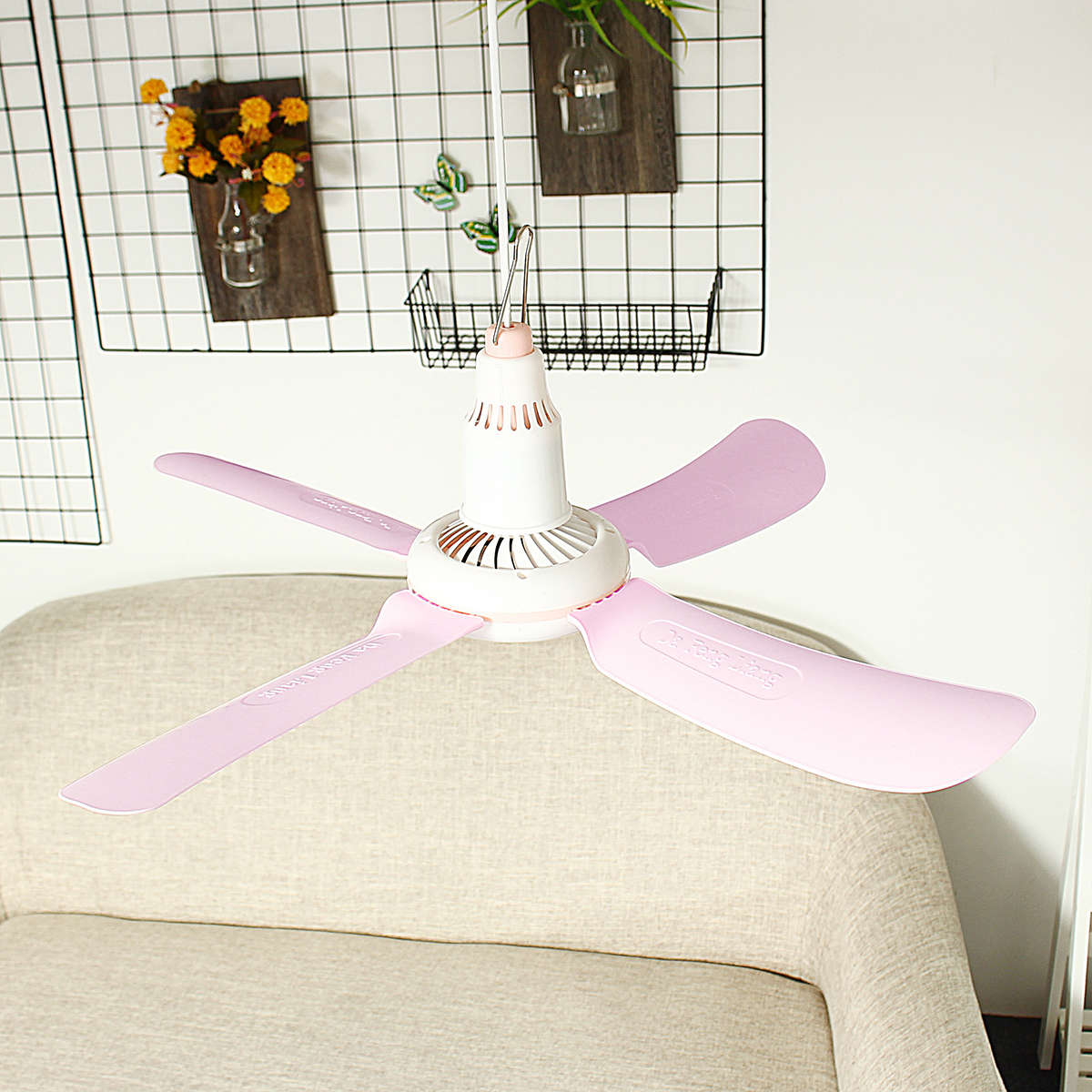 15W 4 BLADES MINI CEILING COOLING FAN PORTABLE FAN 220V 800MM