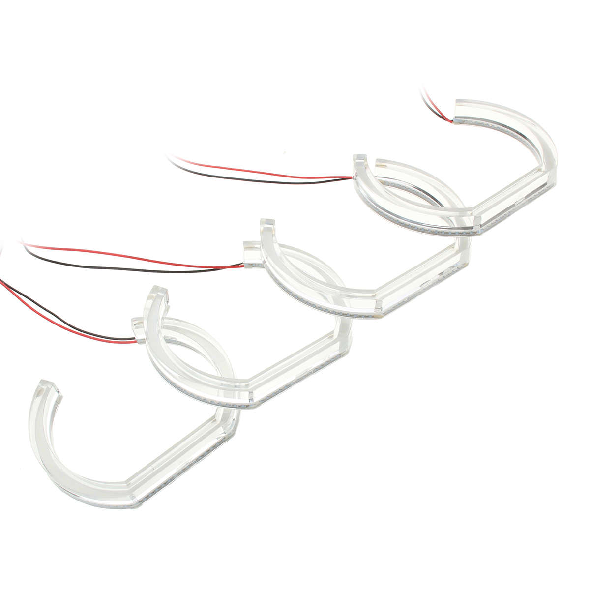 4pcs 12V LED White Angel Eyes Lights HALO Ring Headlight Lamps for BMW F30 E90 E92 3 Series