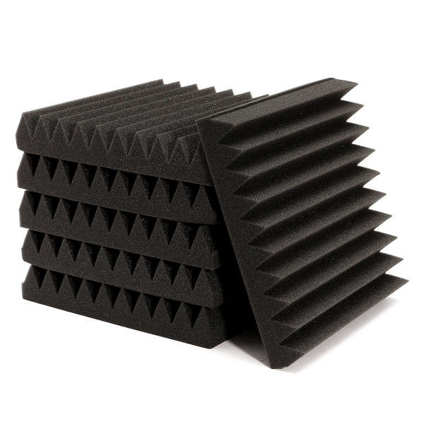 0x30x5CM Soundproofing Acoustic Wedge Foam Tiles Wall Panels