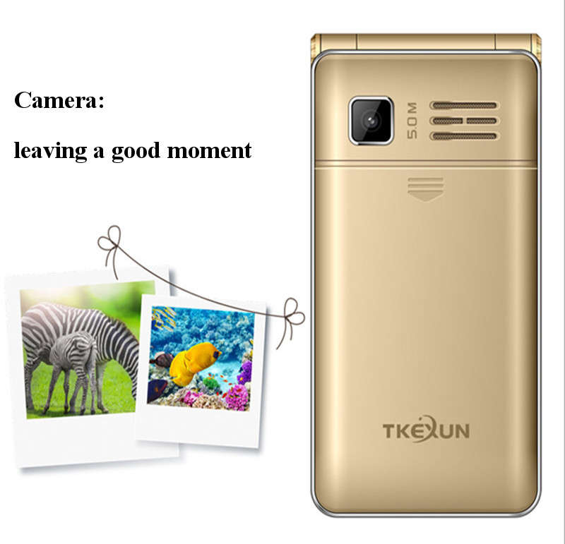 TKEXUN G10+ Flip Analog TV 6500mAh 4.0 Inch Dual Touch Screen Dual Flashlight Dual SIM Feature