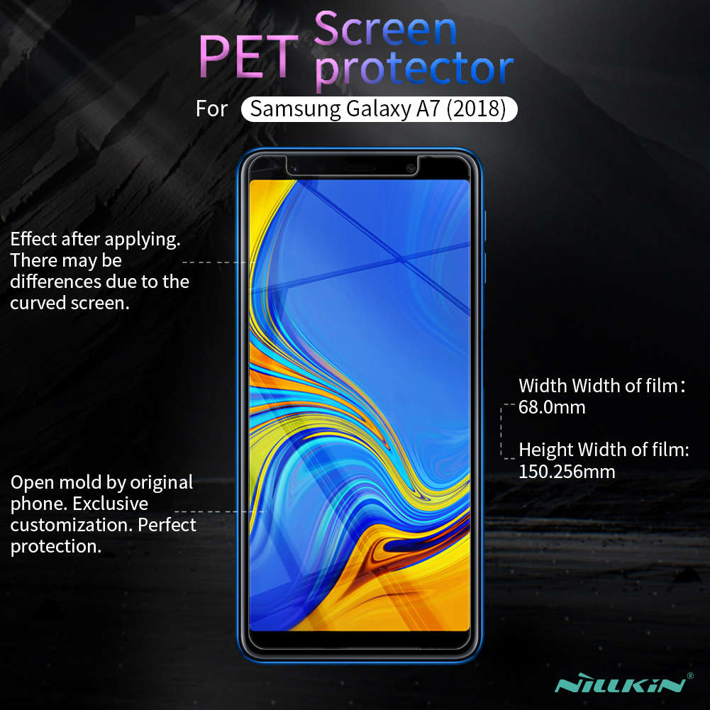 Nillkin Clear HD Screen Protector With Rear Camera Lens Protector For Samsung Galaxy A7 2018 -