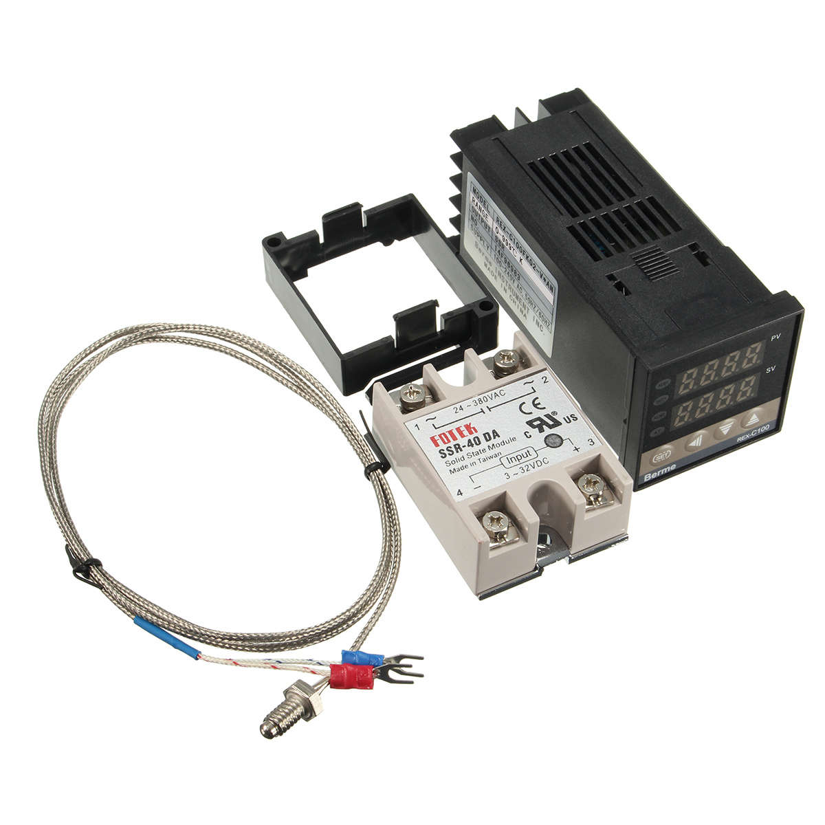 Electrical Tools Digital PID Temperature Controller SSR K Thermocouple Sensor