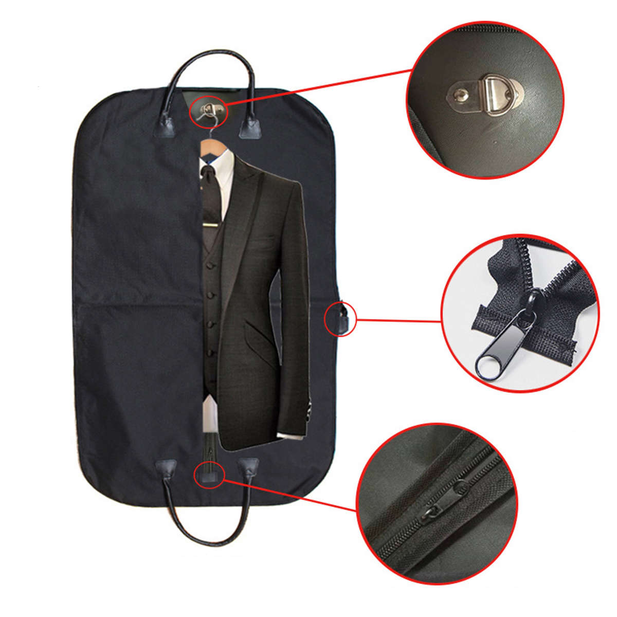 Outdoor Travel Men Business Suit Handbag Clothes Garment Storage Bag Waterproo