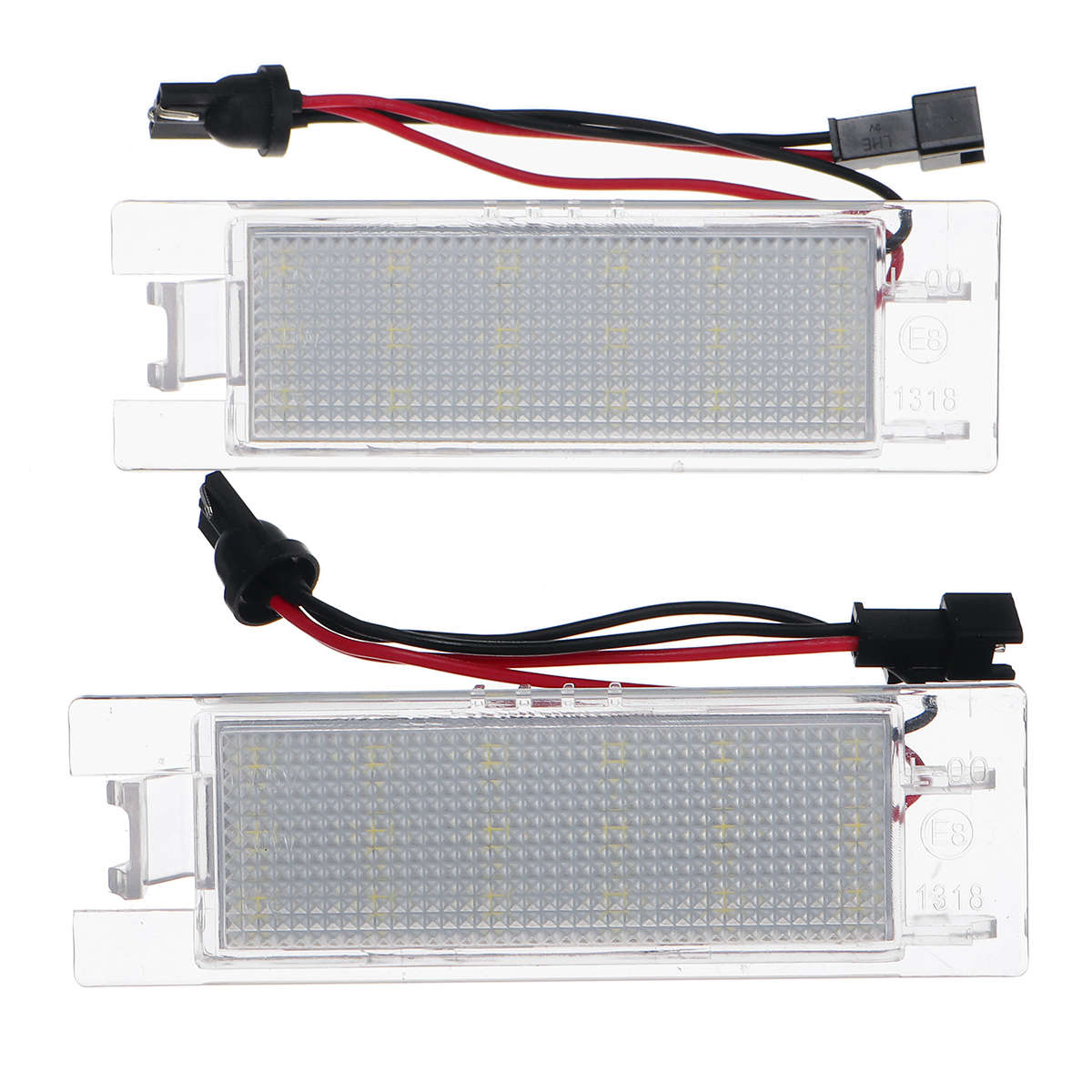 2pcs 12V 18 LED License Number Plate Lights Lamp Bulb For Vauxhall