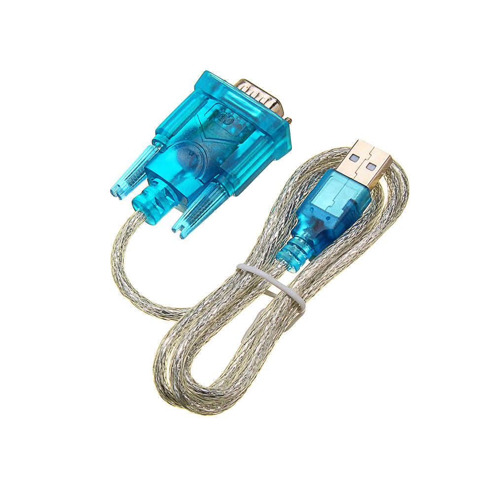 Translucent USB To RS232 Serial 9 Pin Converter Cable Adapter