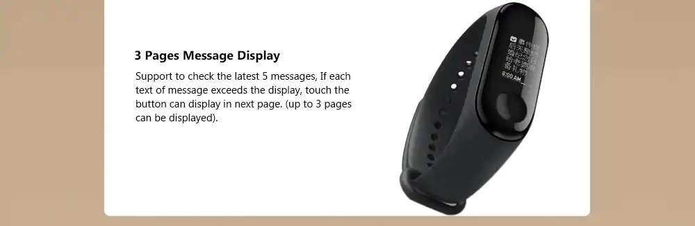 Original Xiaomi Mi band 3 Smart Wristband OLED Display 50M Waterproof Heart Rate Monitor Bracelet -