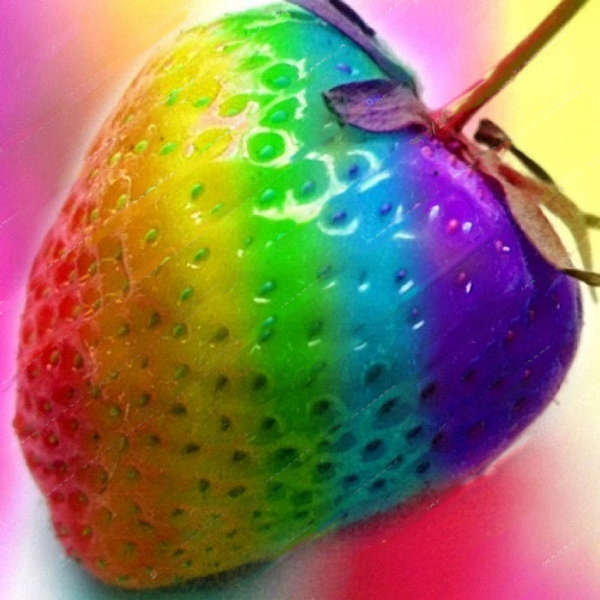 Egrow 300Pcs/Bag Rainbow Strawberry Seeds Giant Strawberry Rare Bonsai Organic Fruit Seeds Plants
