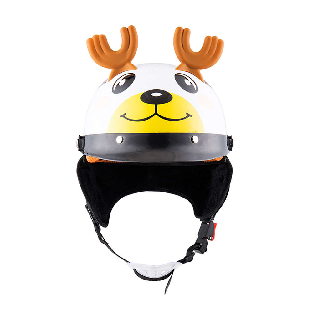 BYB ABS Children Cute Helmet Protective Anti-fog Lens Breathable Cartoon Universal