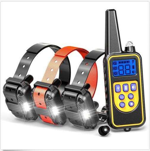 Waterproof Rechargeable Shock Vibration Sound Remote 1/2/3 Dog Training Collar Remote Controller