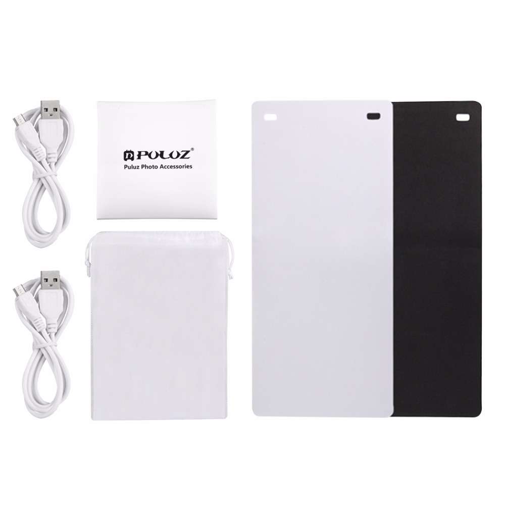 PULUZ PU5022 Portable 8 Inch LED Panels Folding Photo Light Lighting Studio Shooting Tent Box