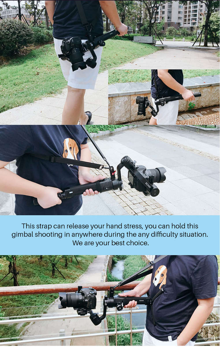 AgimbalGear Hang Straps Buckles Hand Free Release Strap Belt for Dji Ronin S Gimbal - 0.29kg