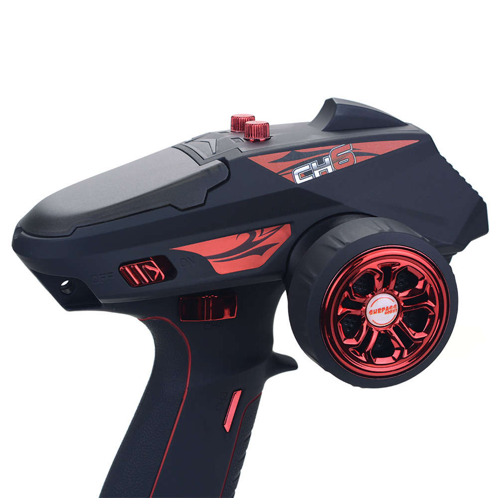 Surpass Hobby CH6 2.4G 4CH Super Response Transmitter Remote Control With Receiver For RC Car Boat