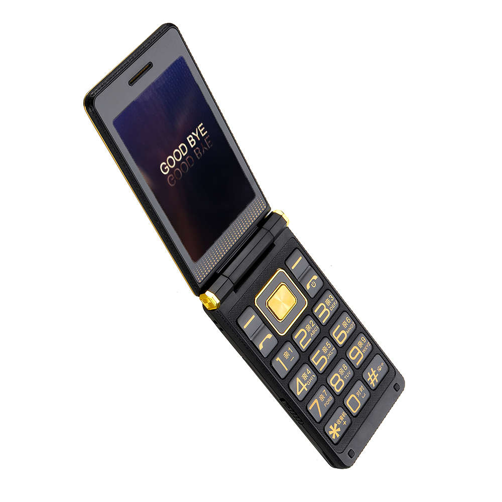 BLT610 2.6'' 2800mAh Touch Screen Dual Screen Dual SIM FM Flashlight Long Standby Flip Feature Phon