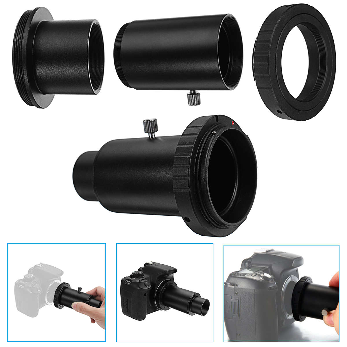 1.25inch Black Extension Tube And Astronomical Telescope Mount