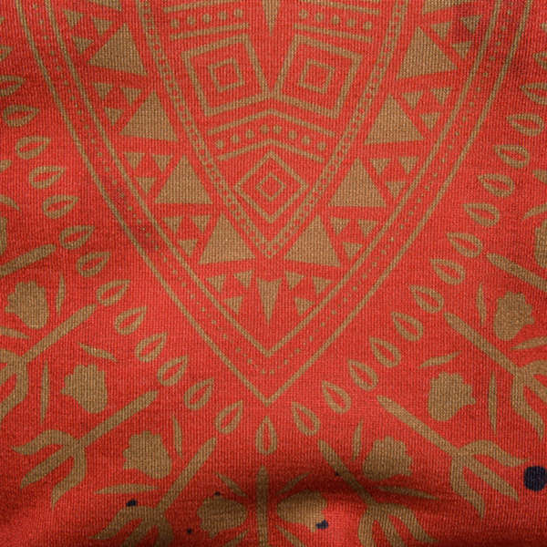 Men's Fashion Folk Style 3D Floral Printed Long Sleeved T-shirt Casual Round Neck Tops Tees