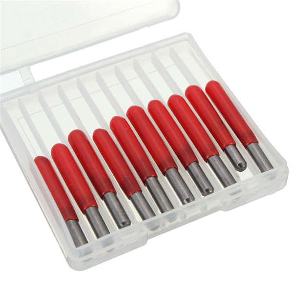 15 0.2mm Carbide Engraving Bits 3.175mm Flat Bottom PCB Engraving Bits