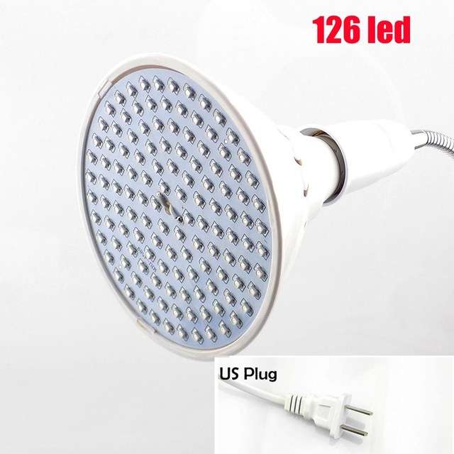 Grow Light 200 LED Plant Grow Light Bulb 360 Desk Clip Flexible Growth Lamp for Greenhouse Flower