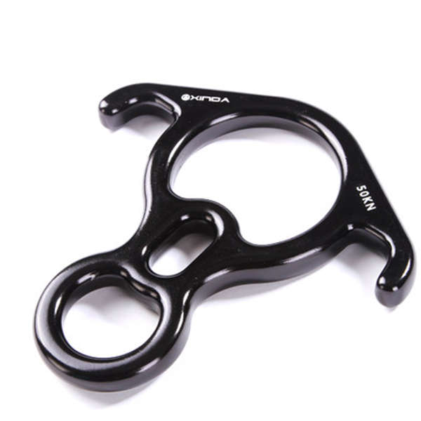 Xinda Camping Eight Rings Descender Hook Climbing Mountaineering Downwards P