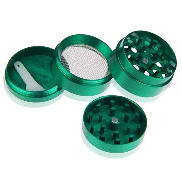 4 Layer Alloy Herb Grinders Green Tobacco Crusher Hand Muller Grinder