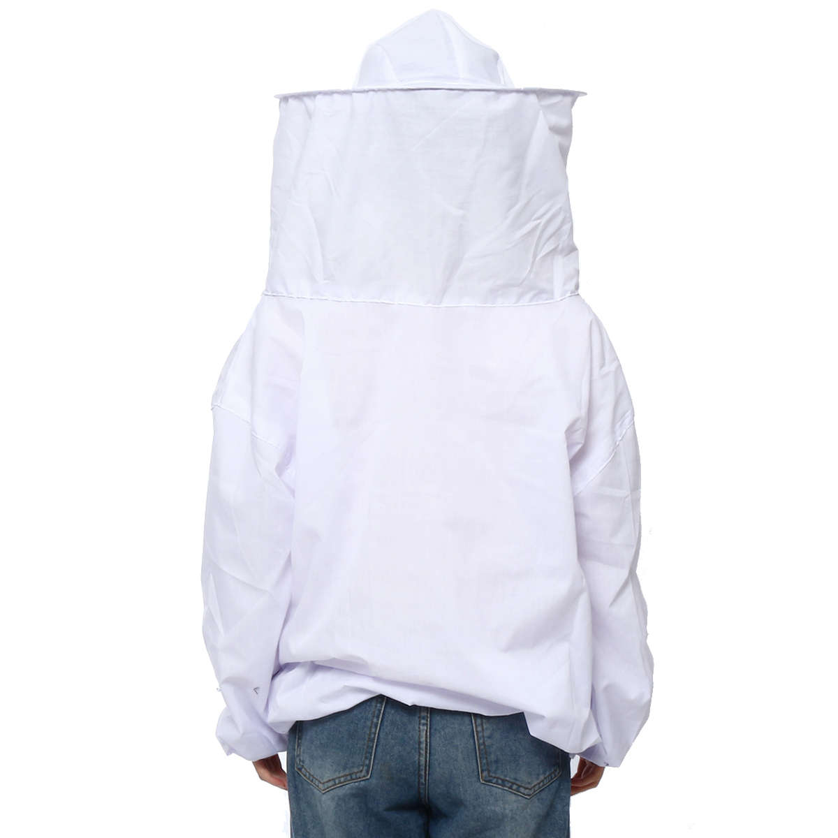 4Pcs Safe Bee-Proof BeeKeeping Veil Hat Suit Work Gloves Bee Hive Brush J Hook Tool