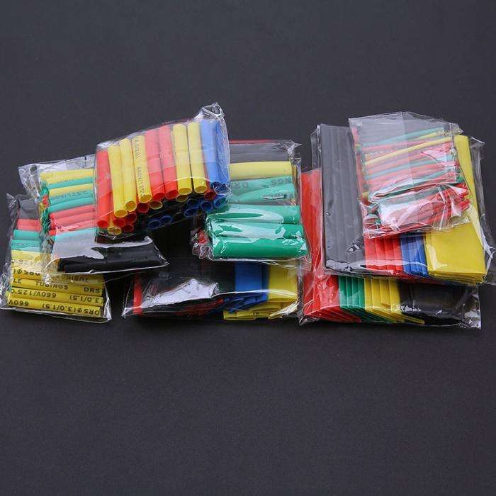 164Pcs Polyolefin Shrinking Assorted Heat Shrink Tube Wire Cable Insulated S